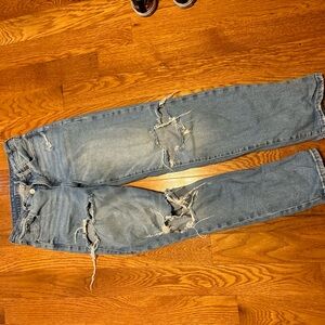 Old Navy Blue Skinny Jeans with Distressed Details